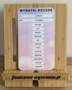 Wydatki roczne różowe