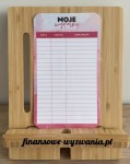 Moje wydatki - różowy