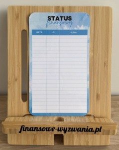 Status finansowy niebieski