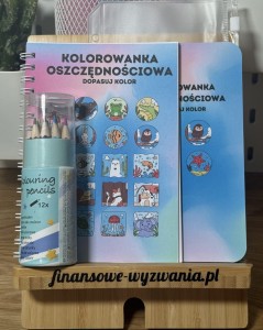 Kolorowanka oszczędnościowa - dopasuj kolor