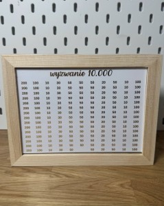 Drewniana skarbonka do 10.000