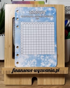 Zimowa malowanka oszczędnościowa