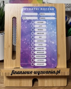 Wydatki roczne fioletowe