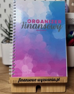 Organizer finansowy edycja 2025 różowo-niebieski