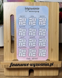 Wyzwanie 12 miesięcy puzzle